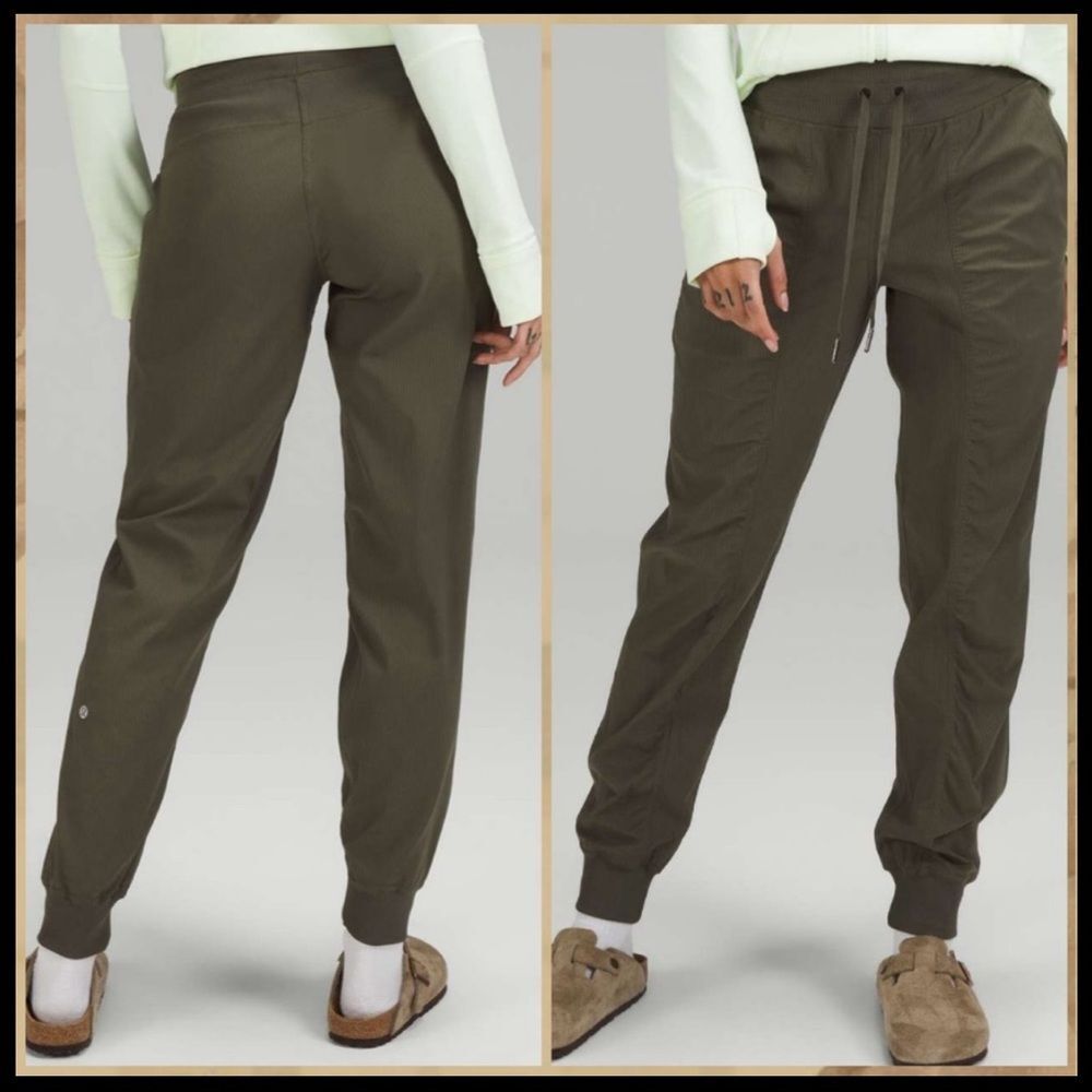 lululemon athletica Olive Green Track Joggers